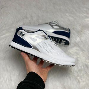 Under Armour Charged Breathe Womens SL Golf Shoes White 3023733-103 NEW Size 8